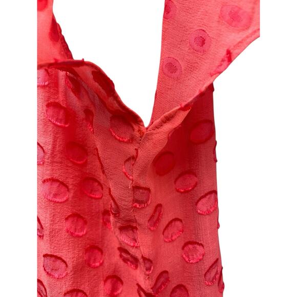 Soft Surroundings Women's Medium Silk Blend Blouse Button Front Flutter Sleeve - Picture 7 of 11